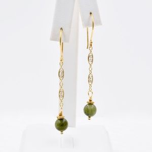 14K Gold Plated Drop Earrings
